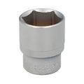 Chave de caixa 1/2" sextavada 27 mm perfil de 6 faces. Aço cromo-vanádio, arestas arredondadas