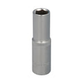 Chave de caixa 1/2" sextavada longa 13 mm perfil de 6 faces. Aço cromo-vanádio, arestas arredondadas