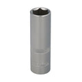 Chave de caixa 1/2" sextavada longa 17 mm perfil de 6 faces. Aço cromo vanádio, cantos arredondados