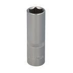 Chave de caixa 1/2" sextavada longa 17 mm perfil de 6 faces. Aço cromo vanádio, cantos arredondados