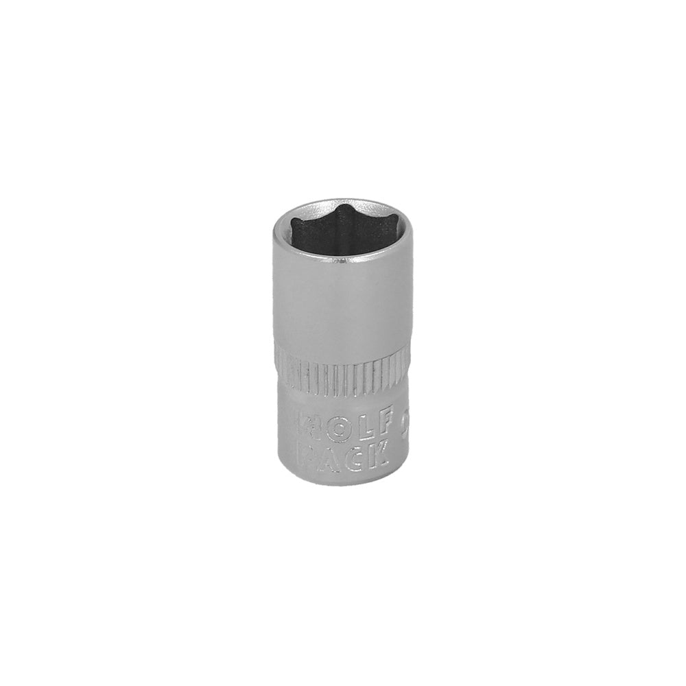 Chave de caixa 1/4" sextavada 7 mm perfil de 6 faces. Aço cromo-vanádio, cantos arredondados