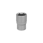 Chave de caixa hexagonal de 1/4" 12 mm perfil de 6 faces. Aço cromo-vanádio, cantos arredondados