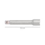 Extension bar, square socket wrench, 1/2", length 125 mm, chrome vanadium steel