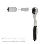 Adaptador aumentador 1/4" hembra 3/8" macho
