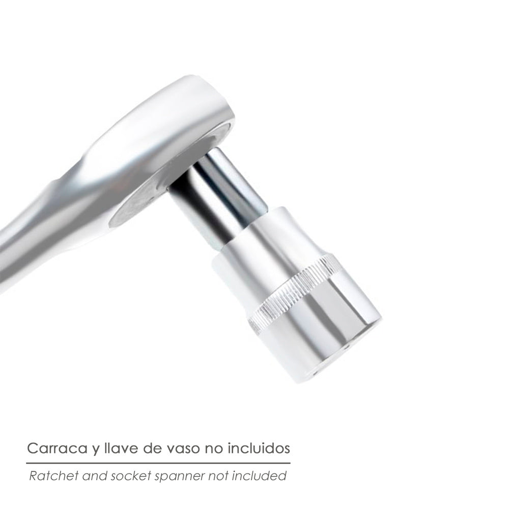Adaptador de aumento de 1/4" fêmea para 3/8" macho