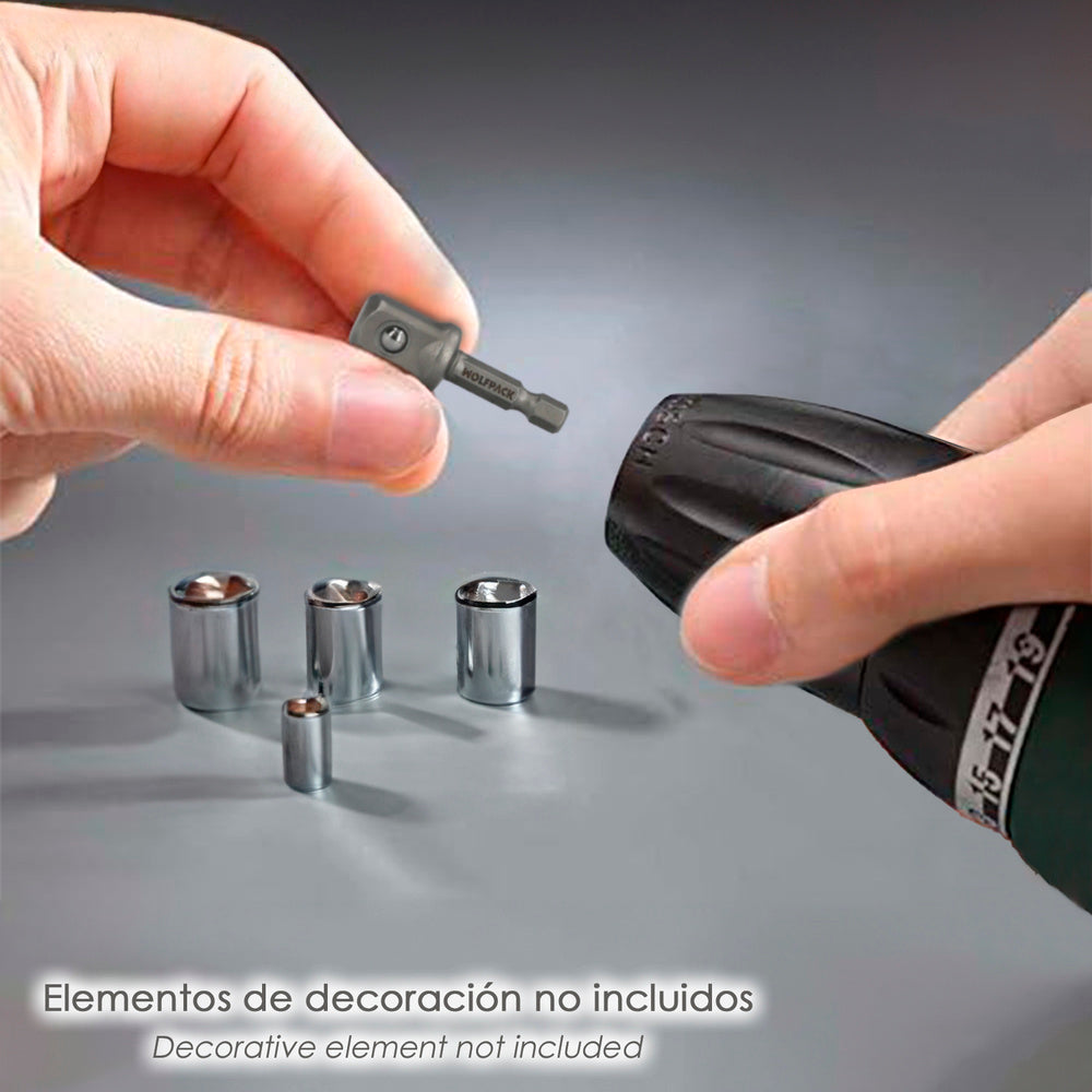 Adaptador para llaves de vasos de 1/2"