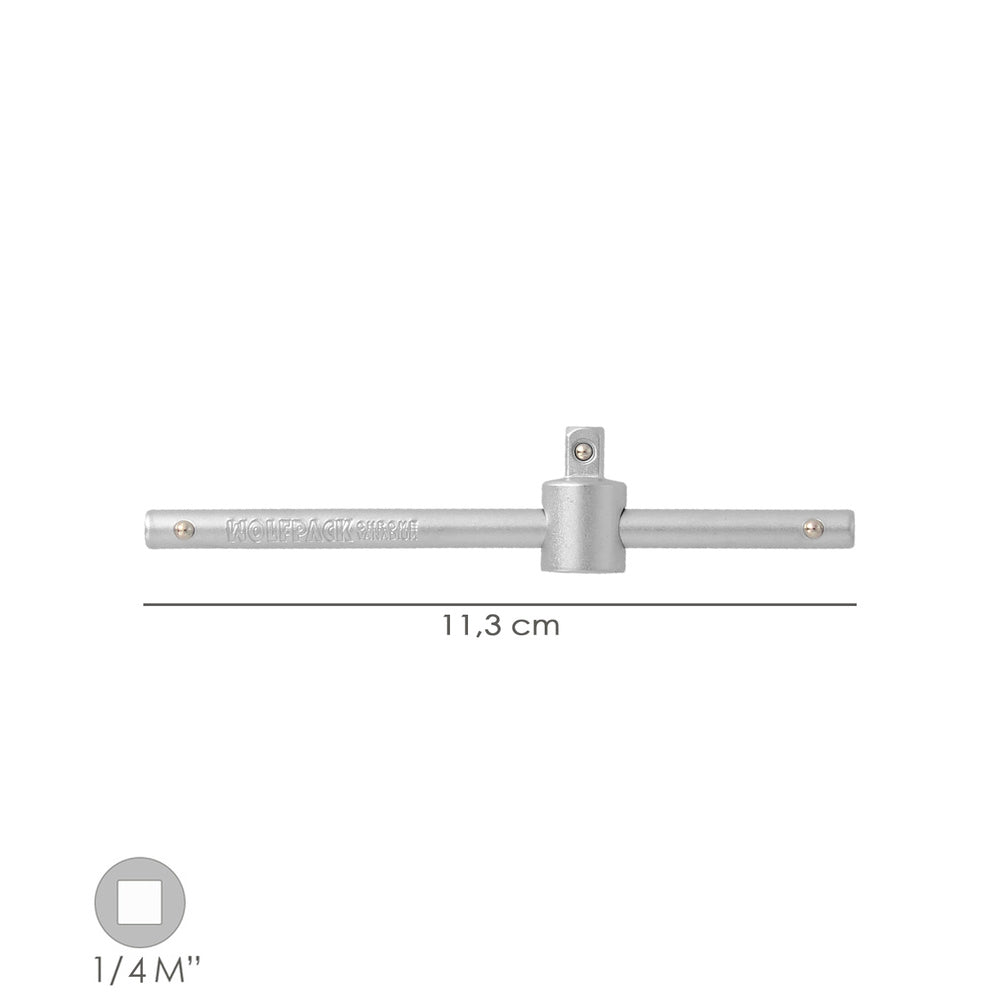 Puxador deslizante de 1/4", comprimento de 115 mm