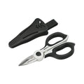 Tijeras electricista 155 mm mango tpr plus no tensión. Con funda hojas acero inoxidable, tijeras cortar cable, pelacables