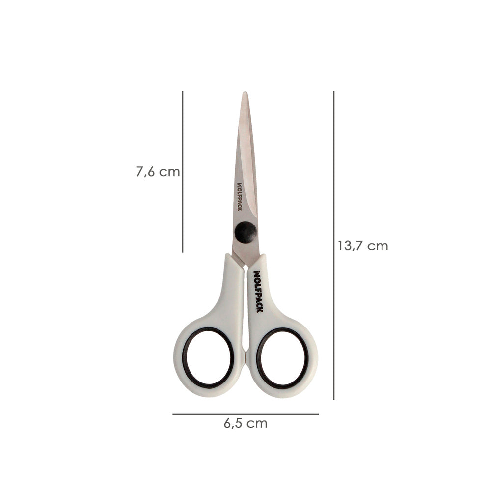 Tesoura multiuso aço inox 5,5" / 140 mm lâminas de aço inox, cabo confortável e suave