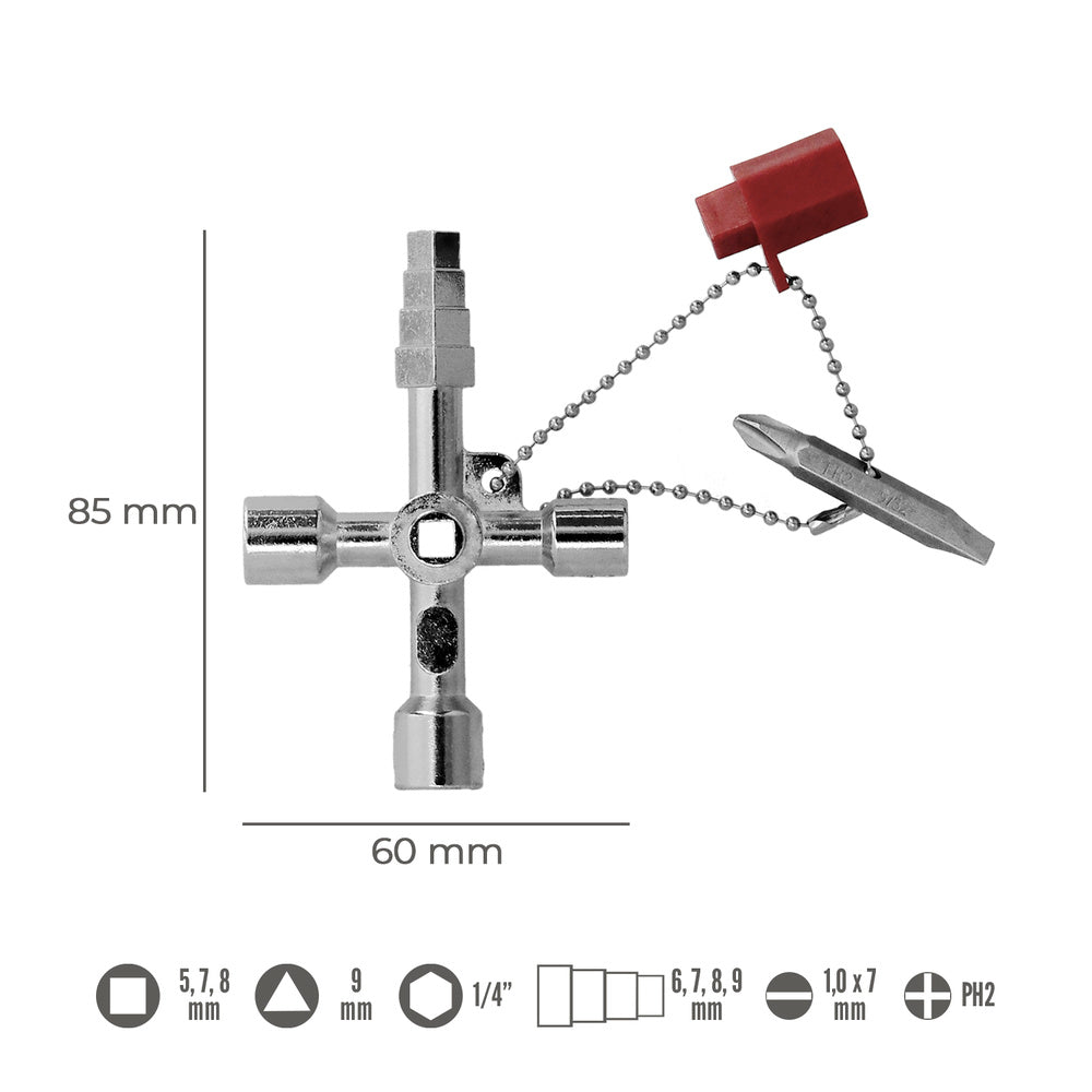Cabin key - heating, air conditioning and sanitation