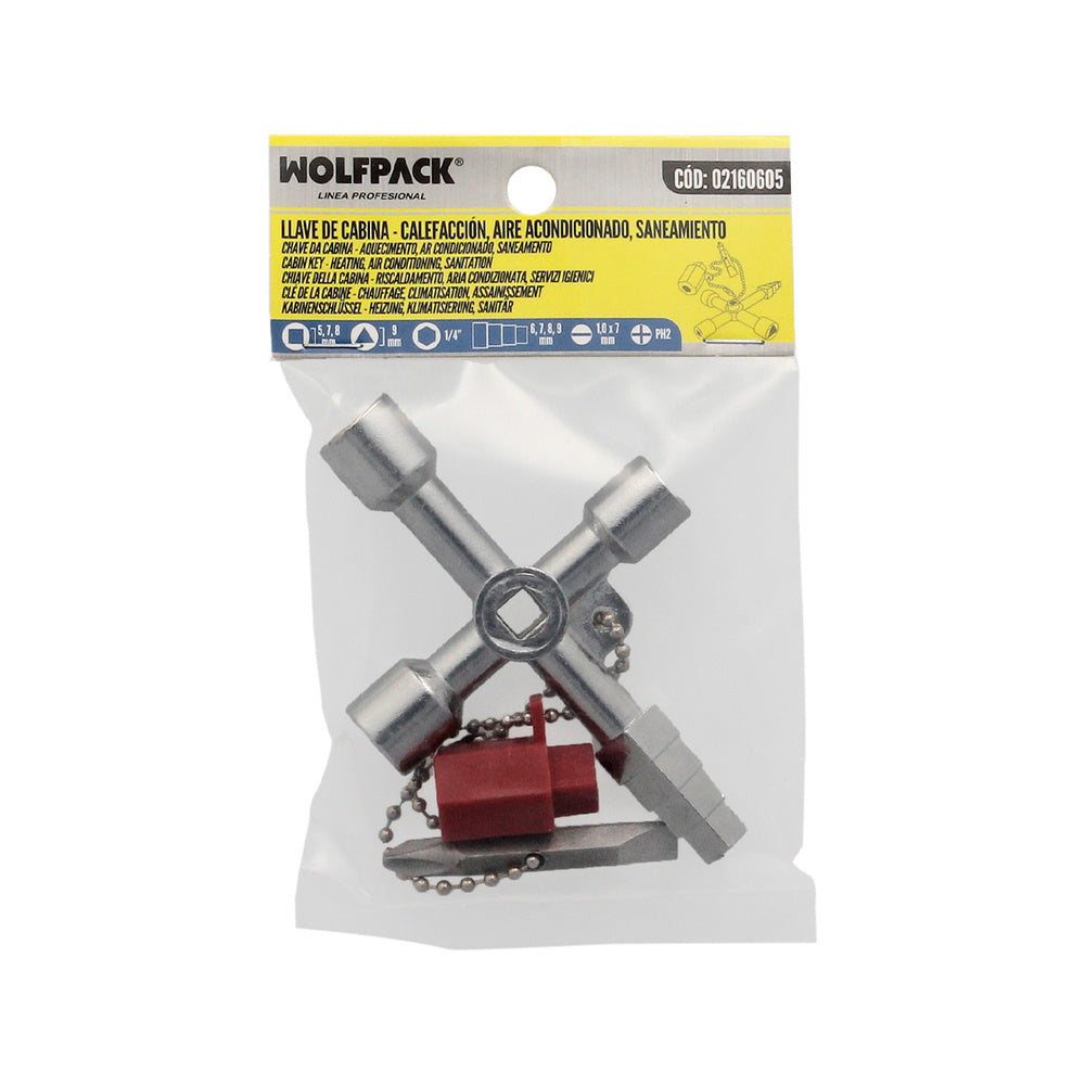 Cabin key - heating, air conditioning and sanitation