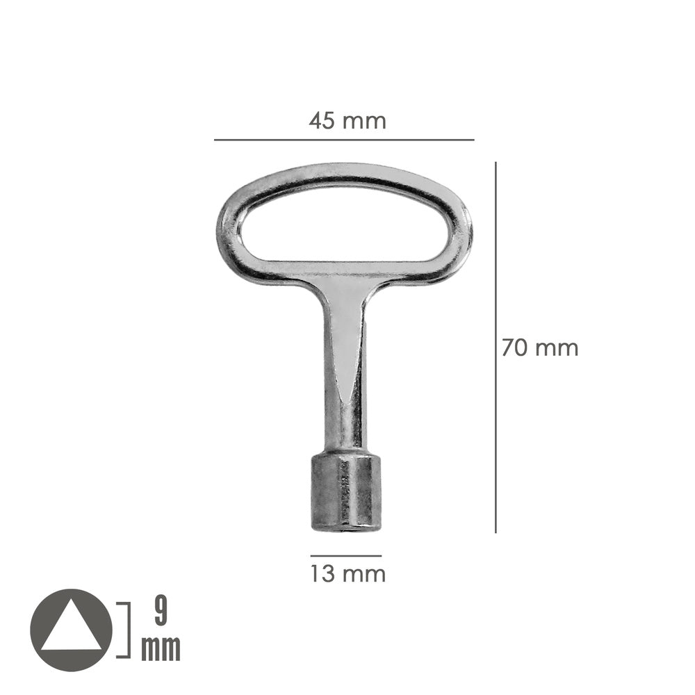 Triangle closing key 193 9 mm