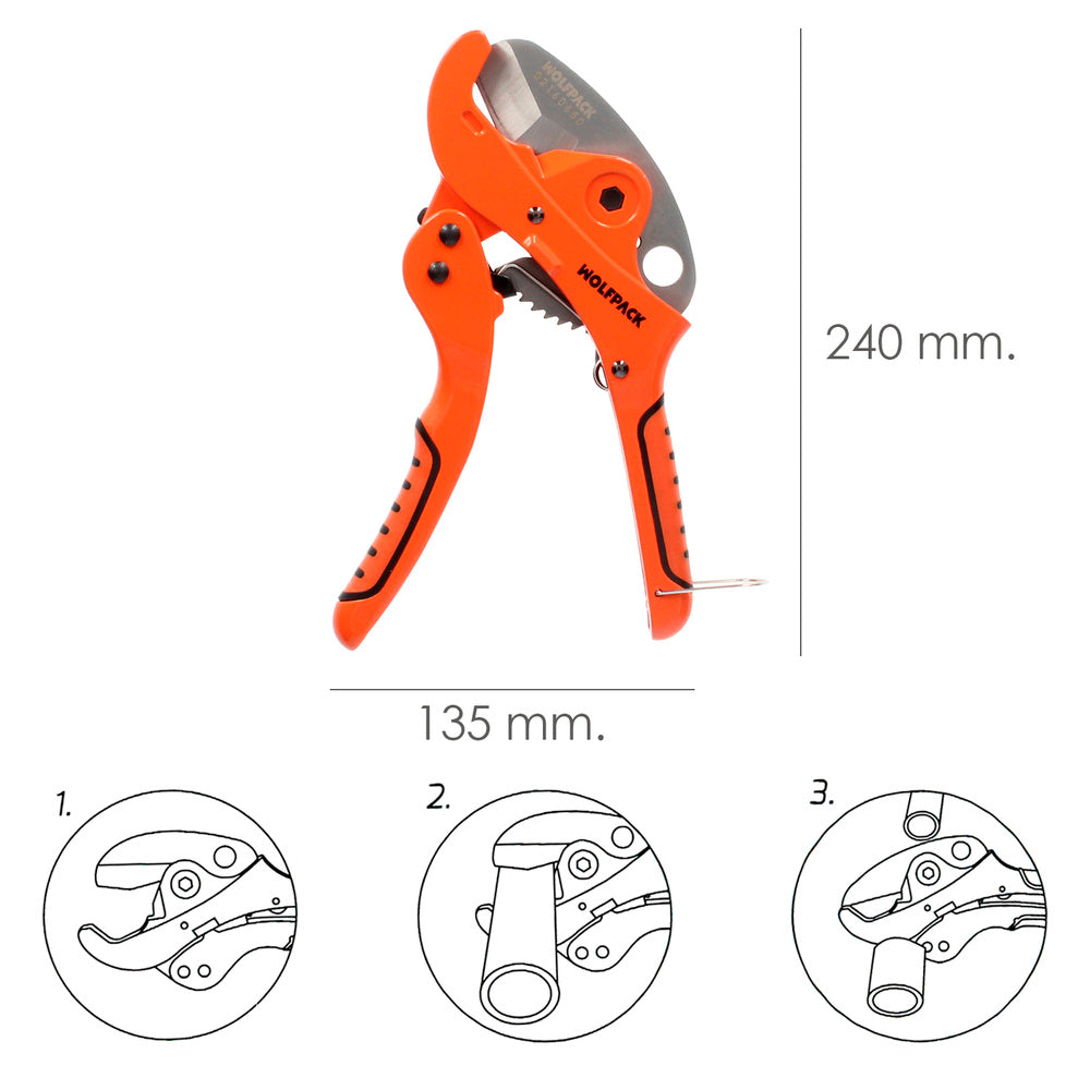 Pipe cutter scissors ø 42 mm