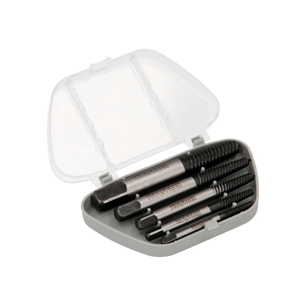 Jogo de extratores cónicos para parafusos (5 peças). Medidas 3 a 18 mm extrator de parafusos, saca-parafusos.