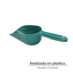 Pala plástico multiusos. Pala de mano para jardín y hogar, para tierra, compost, semillas, arena y pienso - verde