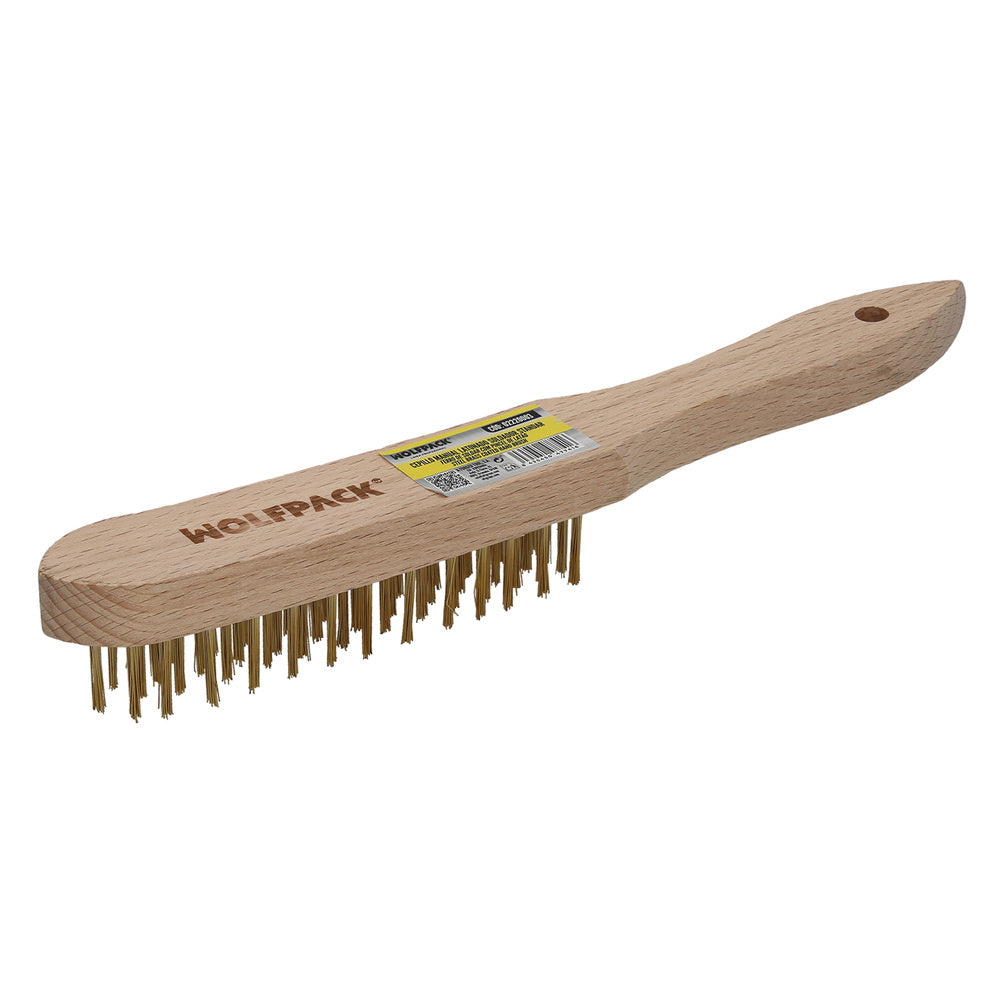 Manual brass-coated welding brush standard