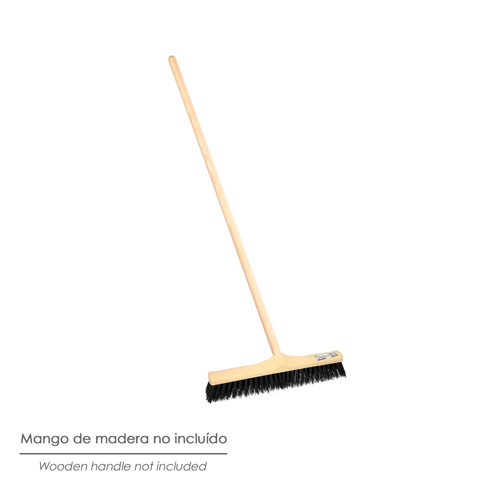 Industrial sweeper brush, rigid PVC bristles. Polypropylene frame 50 cm (handle not included)