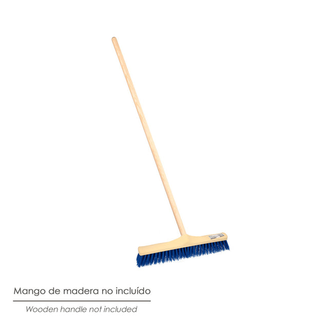 Cepillo barrendero industrial fibra semi rigida PVC. soporte polipropileno 50 cm. (sin mango)