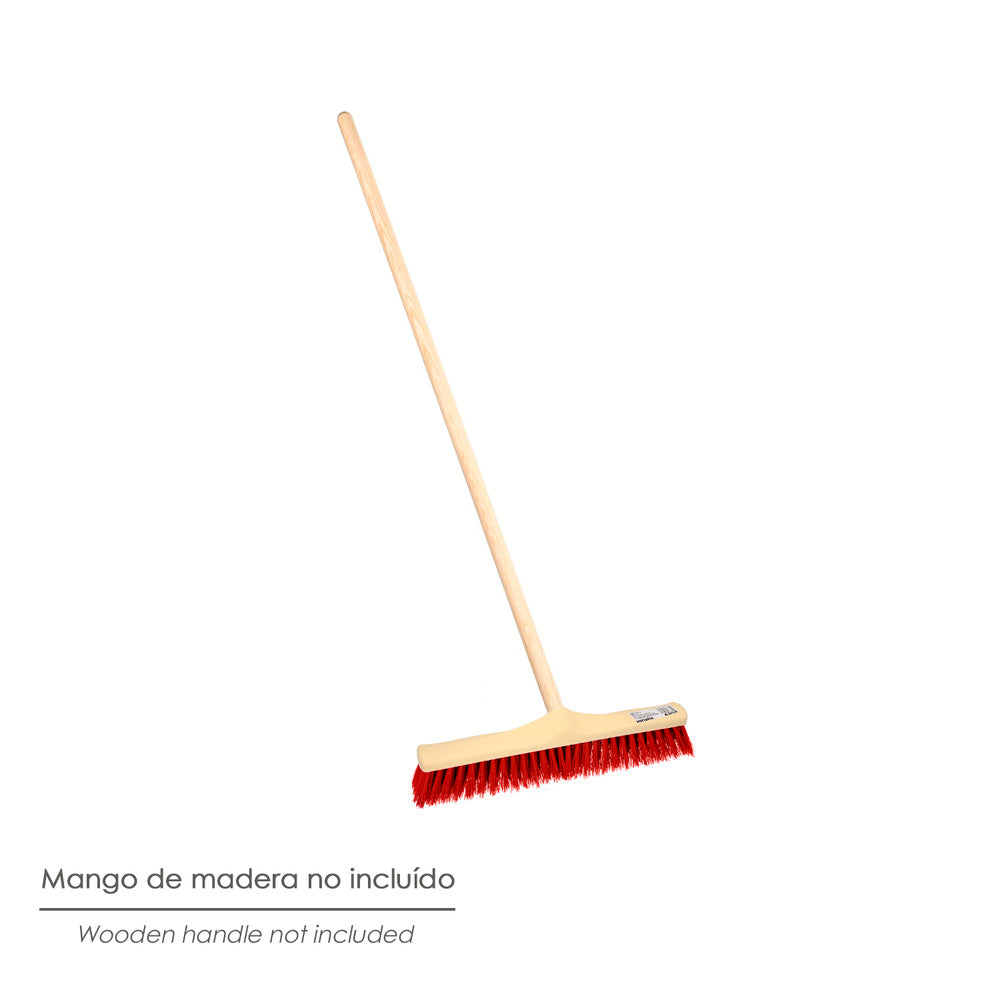 Industrial sweeper brush, soft PVC fiber. 50 cm polypropylene holder (without handle)