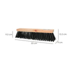 Industrial sweeper brush PVC fiber 50 cm wooden base (handle not included)