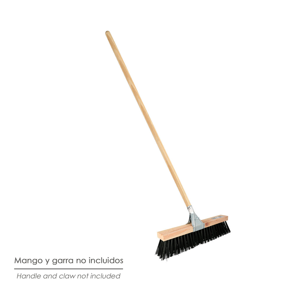 Industrial sweeper brush PVC fiber 50 cm wooden base (handle not included)