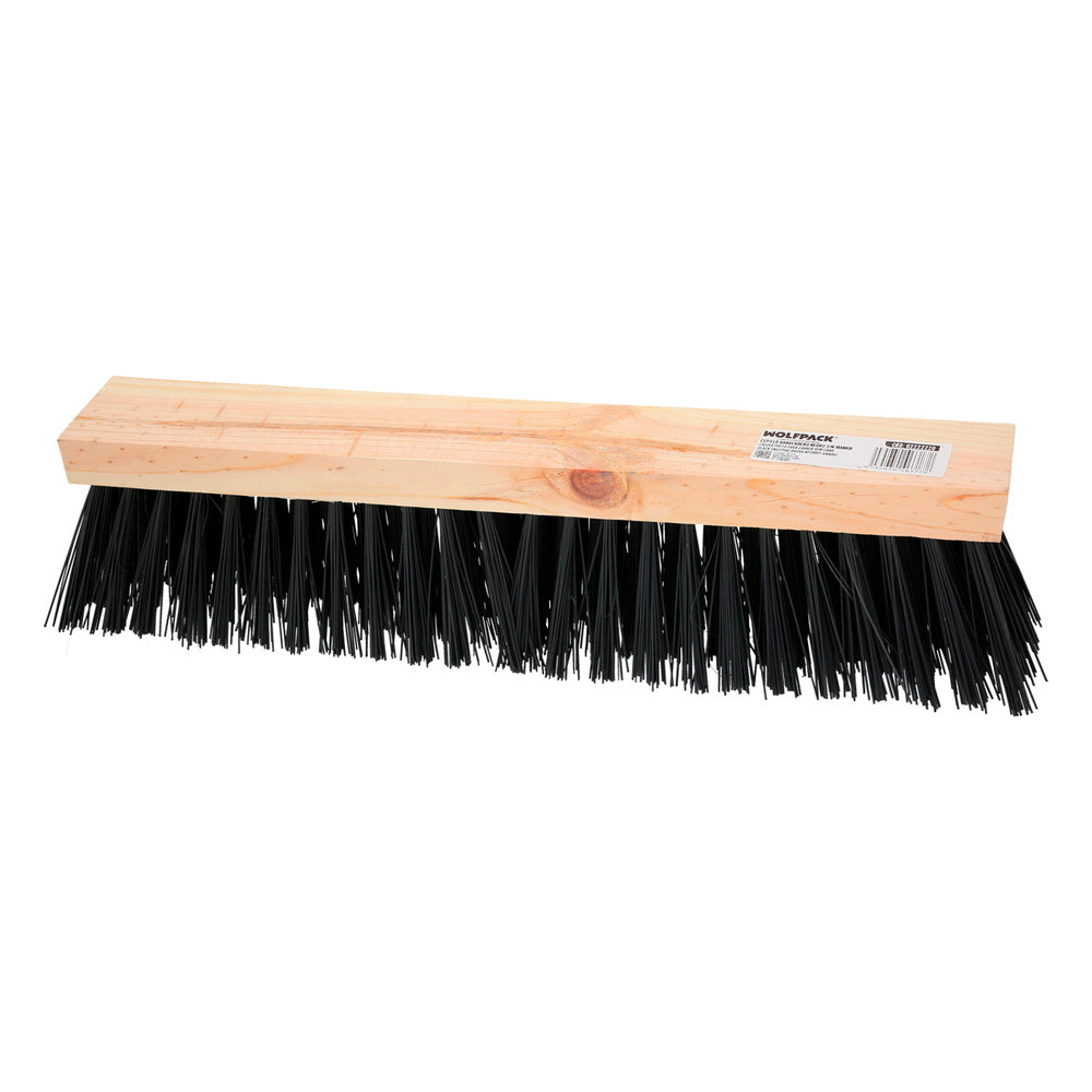 Industrial sweeper brush PVC fiber 50 cm wooden base (handle not included)