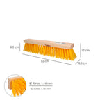 Industrial sweeper brush polypropylene fiber. Wooden base 50 cm (handle not included)