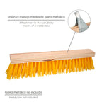 Industrial sweeper brush polypropylene fiber. Wooden base 50 cm (handle not included)
