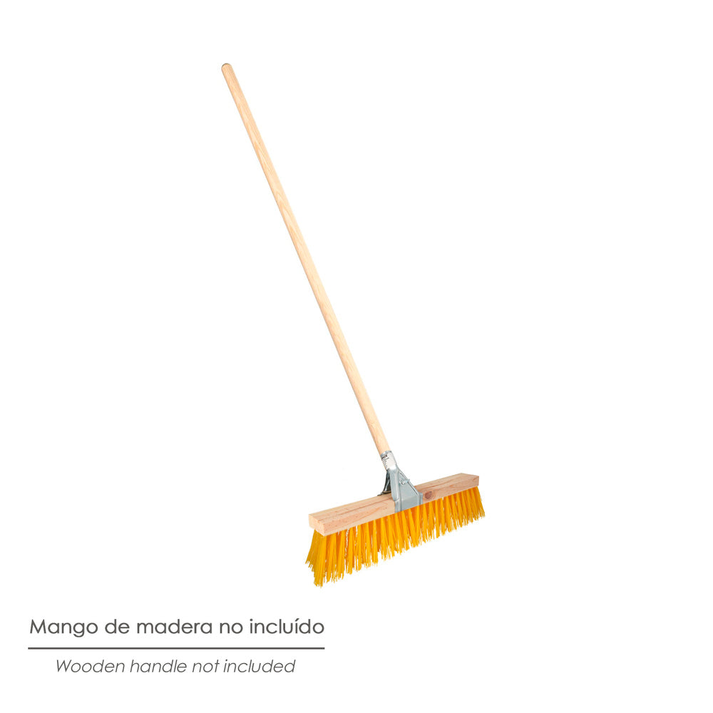 Industrial sweeper brush polypropylene fiber. Wooden base 50 cm (handle not included)