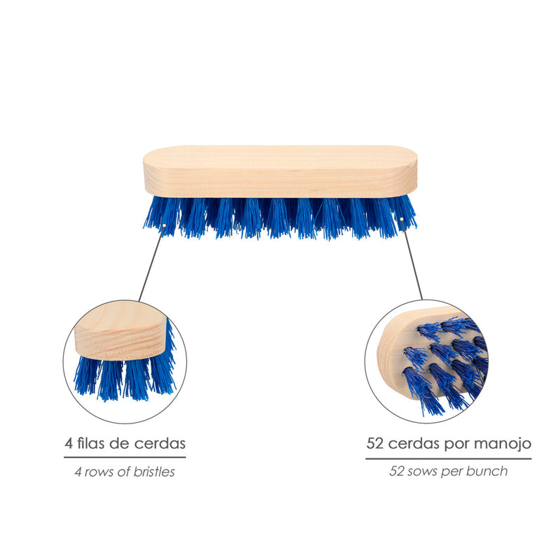 Cepillo raices de mano fibra de PVC 4x9