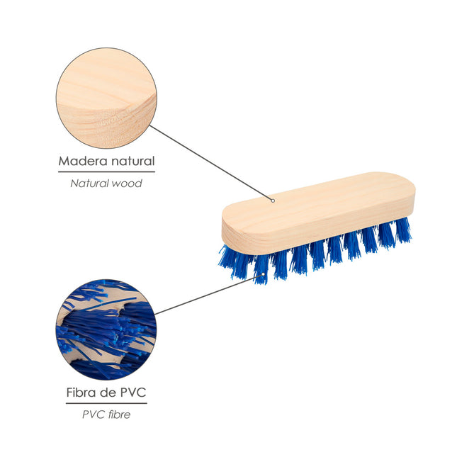 Cepillo raices de mano fibra de PVC 4x9