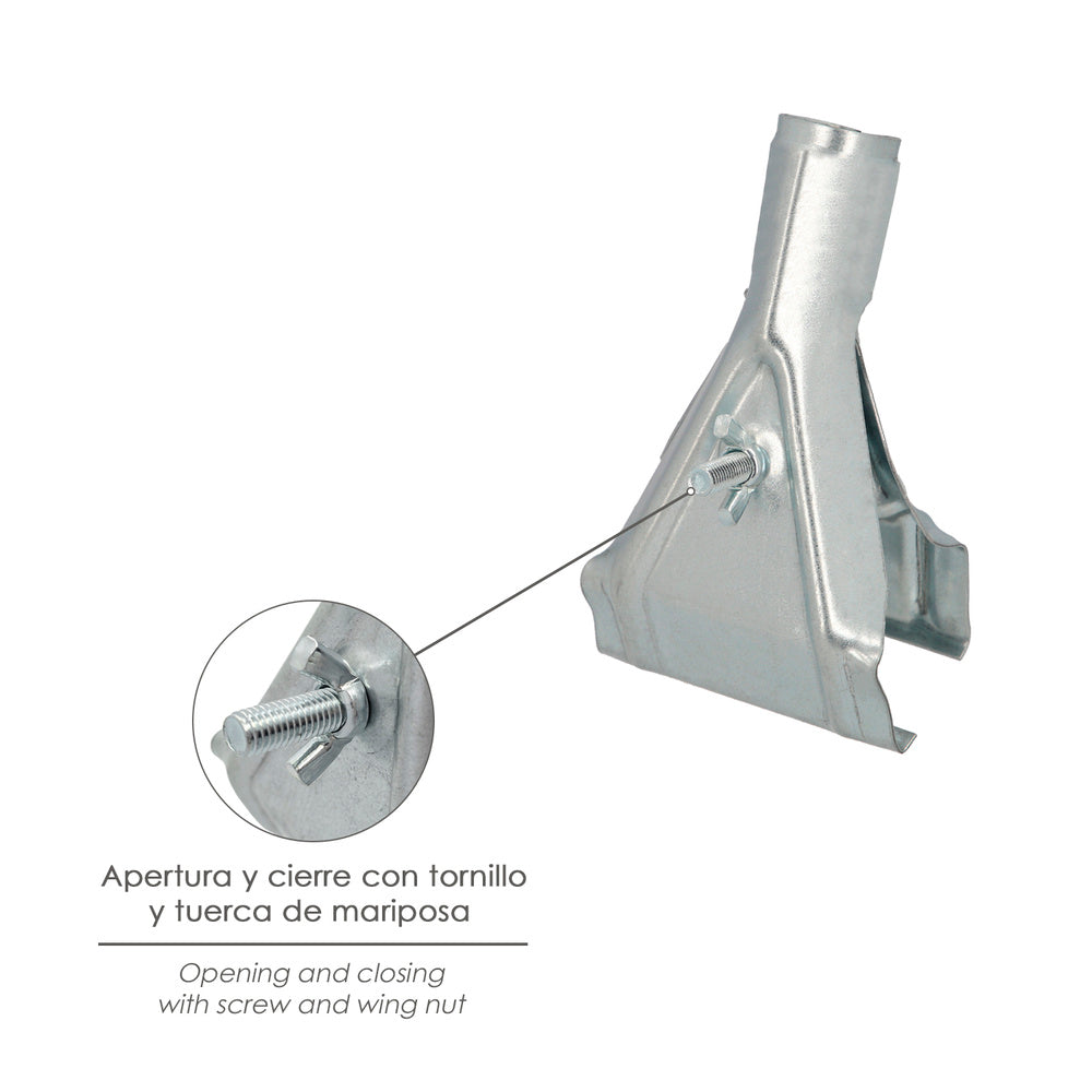 Broom brush holder, handle ø 28 mm for brushes from 55 to 70 mm street sweeper brush holder,