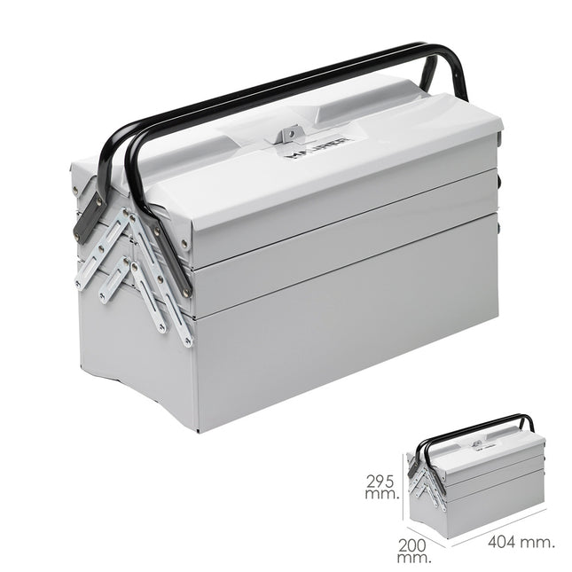 Caja metalica para herramientas maurer 404x200x295 mm