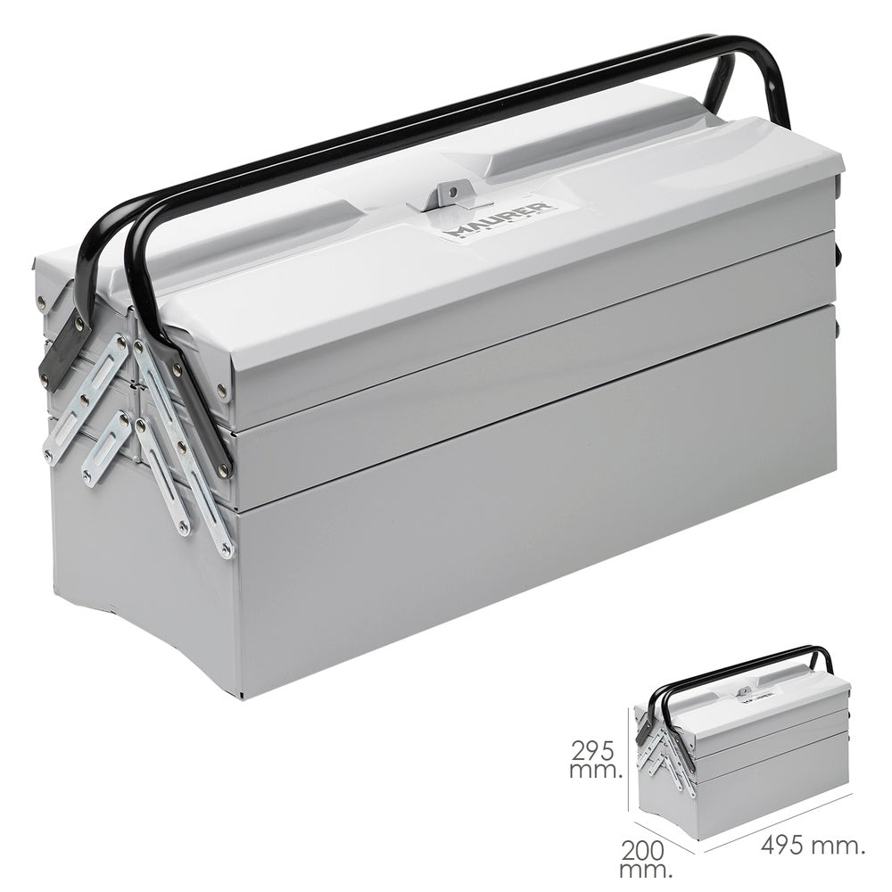 Metal toolbox maurer 495x200x295 mm