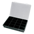 Organizador plástico 16 compartimentos 242x188x37 mm caja almacenaje, maletin organizador, organizador plástico