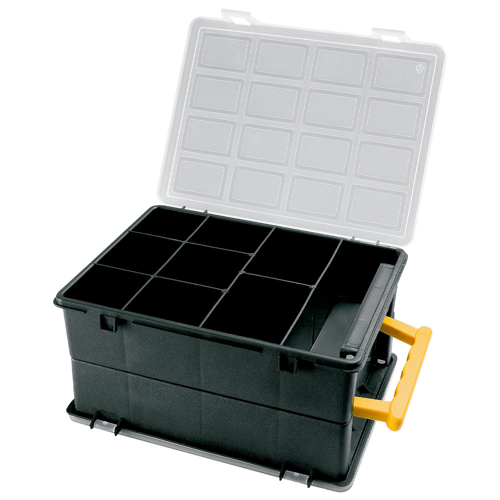Double organizer case 18 compartments 242x188x120 mm