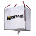 Saco em ráfia big bag 90x90x90cm com válvula. Carga máxima de segurança 1.000kg.