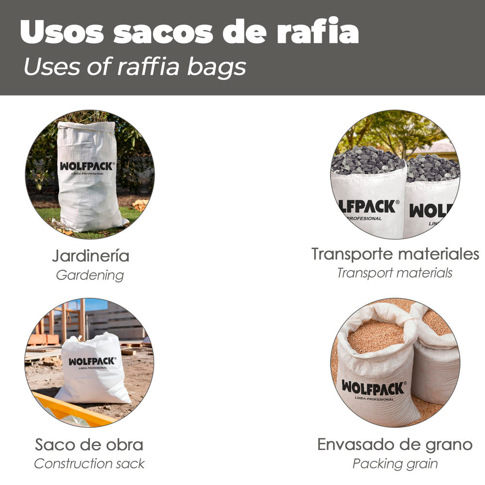 Saco obra rafia 50x 80 cm