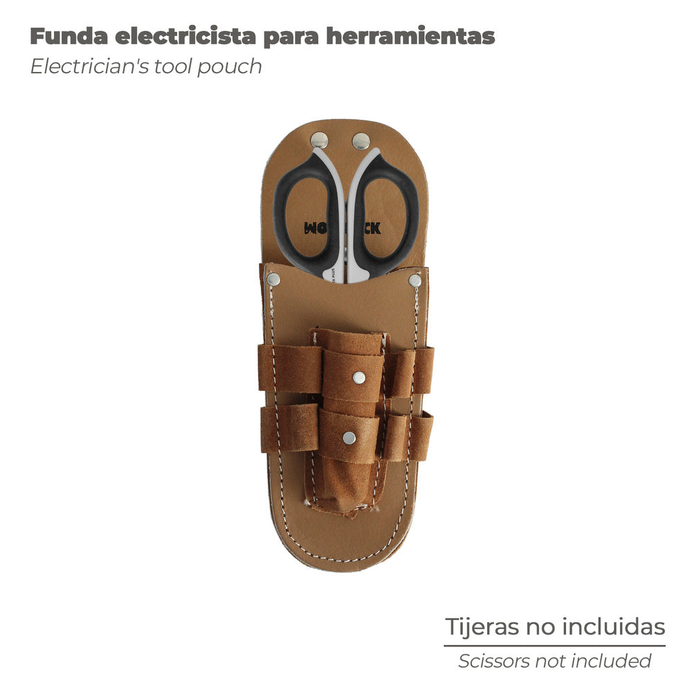 Electrician tool leather pouch