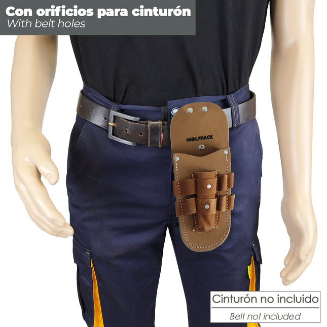 Funda electricista herramientas piel