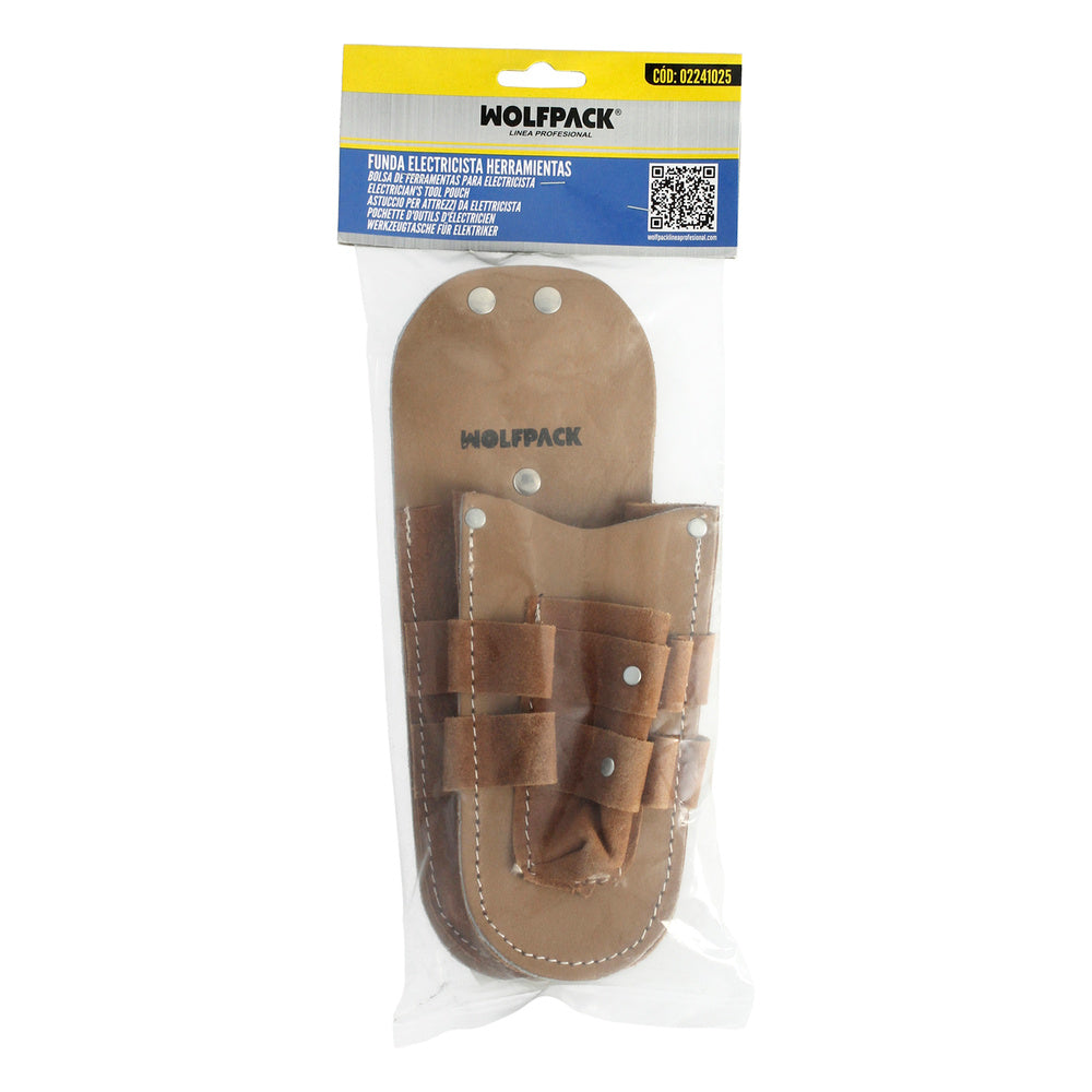 Electrician tool leather pouch