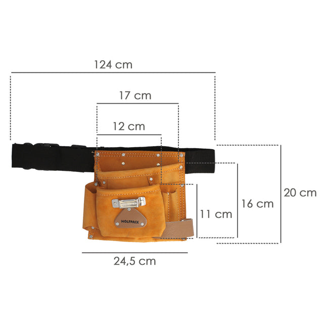 Bolsa encofrador sencilla con cinturón