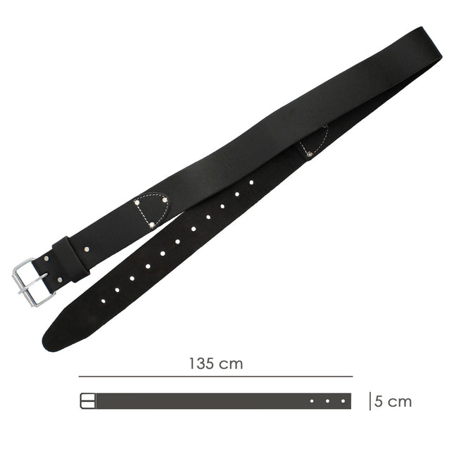 Cinturon piel para bolsa encofrador / funda portaherramientas