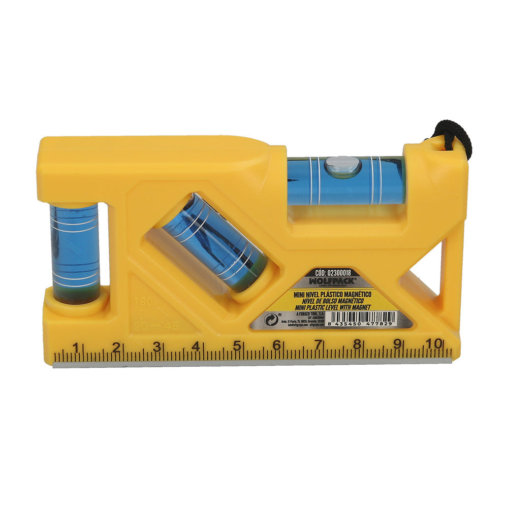 Mini magnetic plastic level