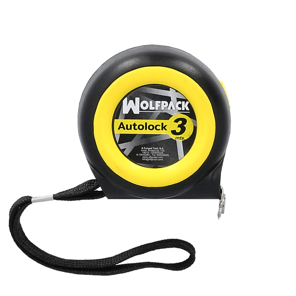 Flexometro sistema autolock con freno automatico longitud 3 metros ancho cinta 16 mm magnetico. Cinta metrica freno automatico