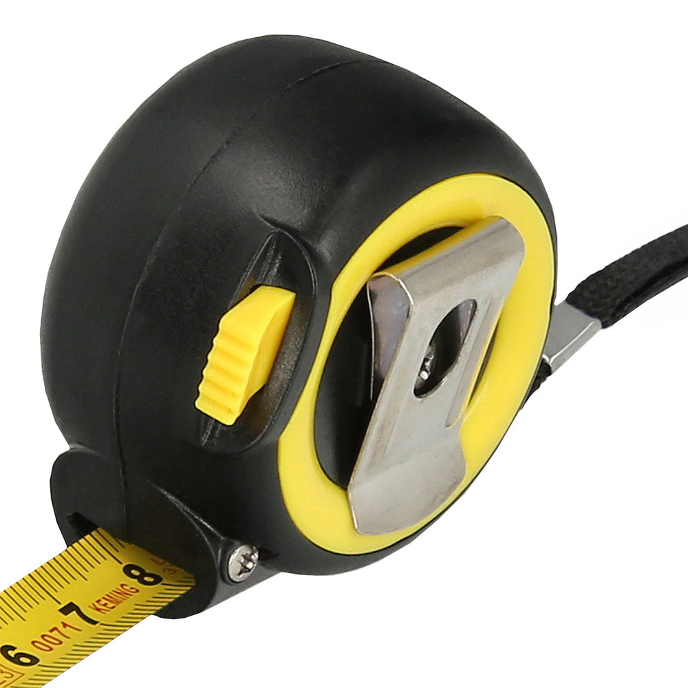 Flexometro sistema autolock con freno automatico longitud 5 metros ancho cinta 25 mm magnetico. Cinta metrica freno automatico