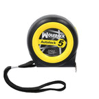 Flexometro sistema autolock con freno automatico longitud 5 metros ancho cinta 25 mm magnetico. Cinta metrica freno automatico