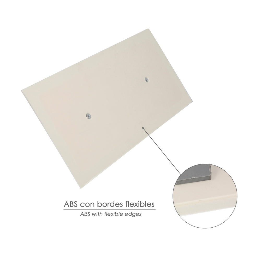Desempenadeira com cabo de plástico ABS e borda flexível. Especial para argamassa. Base 280x140 mm, cabo leve e ergonómico