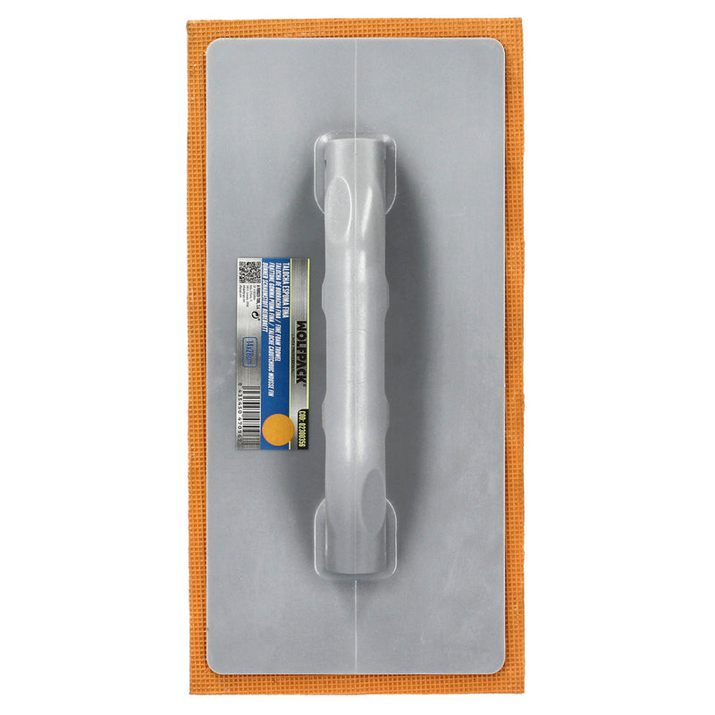 Talocha espuma naranja mango de fibra 14x28 cm. acabado fino