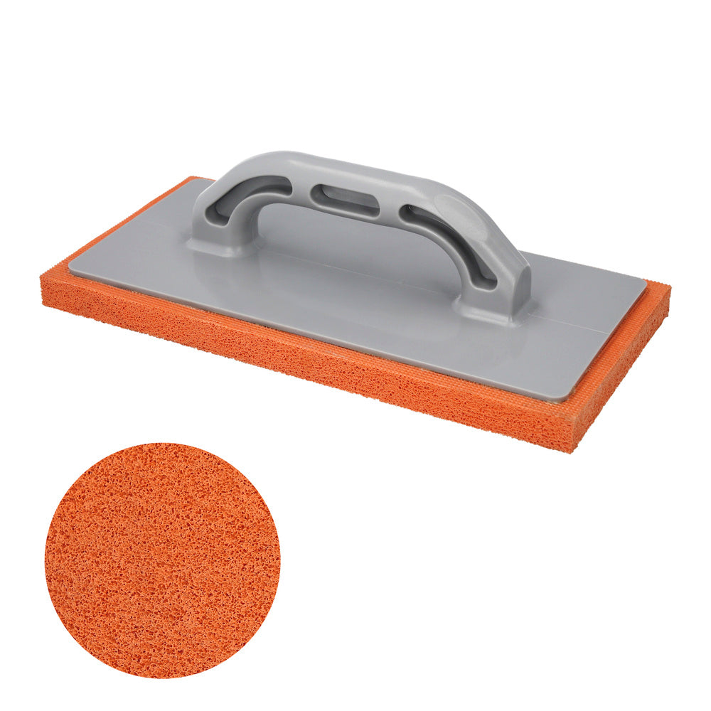 Orange foam float with fiberglass handle, 14x28 cm, fine finish